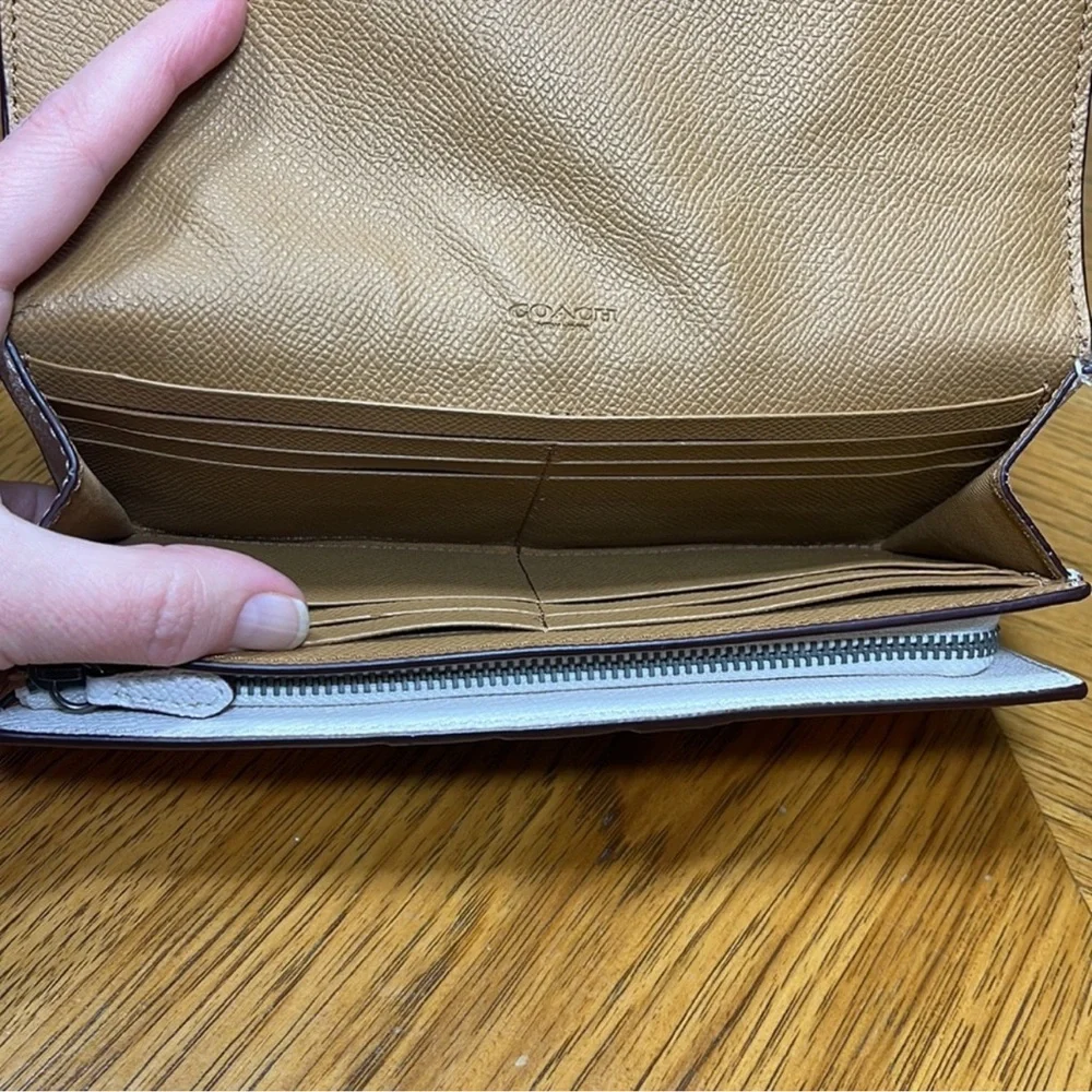 COACH Slim Envelope Wallet with Coach Bear - Picture 13 of 16